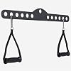 GORILLA SPORTS  Lat Pull Bar - Includes 2 Handles Carabiner Adjustable 60/75/100 cm Black - Pull Down Bar Cable Pull Handle Rowing Handle Biceps Triceps Bar Cable Pull Pulley Handle Strength Verstellbarer Kabelzuggriff mit ergonomischen Griffen f r Latzug Rudern Bizeps Trizeps R cken und Schultertraining