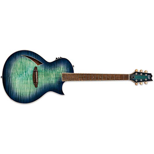 Esp Ltd Tl-6 Acoustic Electric Thinline Guitar, Aqua Marine Burst #TOP1
