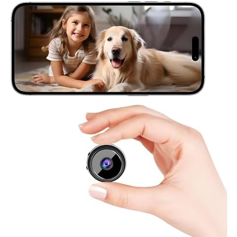 ELEFOCUS Hidden Camera,2K Mini Camera,Nanny Cam Hidden Camera,WiFi Spy Camera with Night Vision & Motion Detection Cover