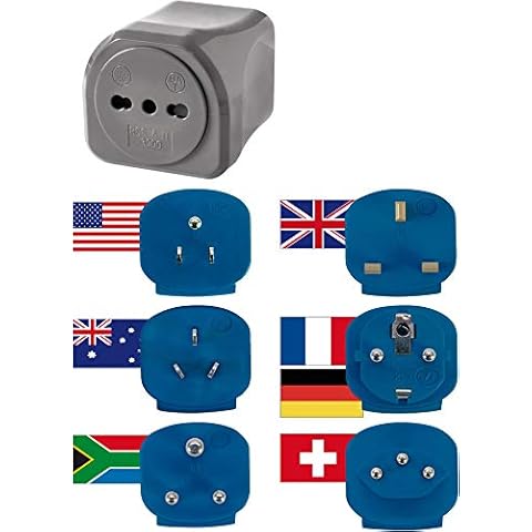 Juego Conectores de Viaje con Interruptor automático de Brennenstuhl Cover