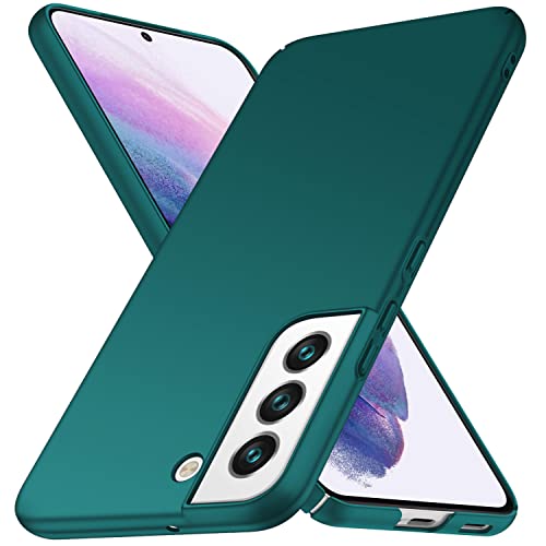 Kqimi Coque pour Samsung Galaxy S22 Plus Slim Matte Premium Matériau Protection Complète Cover pour Samsung Galaxy S22 Plus 2022 (6.55") (Vert) Cover