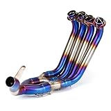 Exhaust Muffler Motorcycle Motorcycle Exhaust Full Systems Pipe Fit Original Muffler Front Pipe Steel Header Pipe For R6 2006-2016 For Years For YZF R6 Exhaust Pipe