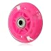 JieTan Roue Electrique Scooter 80mm Roue Flash Mini Scooter Durable lumières Clignotantes arrière arrière arrière (Color : Red-80mm)