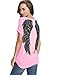 FV RELAY Womens Summer Fashion Angel Wing Loose Tops Short Sleeve T-Shirt Tee (M, Pink(Angel))