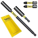 4 Piece SabreCut SCRK1 Magnetic 60mm and 152mm Professional Impact Bit Holders with 2 x 32mm PZ2 Screwdriver Impact Bits