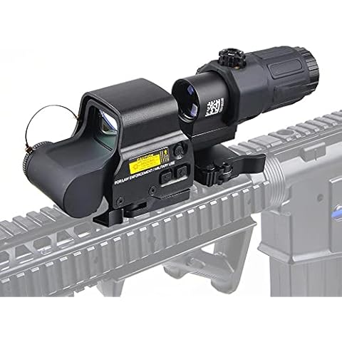 Aimsniper 558 Green Red Dot Sight with 3X Magnifier Cover