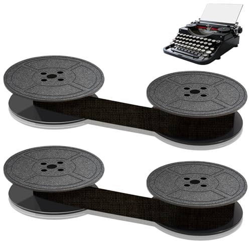 pangutheos 2 Pièces Ruban Machine a Ecrire, 10M x 13MM Ruban de Machine à Écrire Universel, Compatible avec Plupart des Modèles de Machines à Écrire...