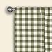 ACHIM Buffalo Check Tieup Window Curtain - 42 Inch Width, 63 Inch Length - Black & White Plaid - Light Filtering Farmhouse Country Drapes for Bedroom Living & Dining Room Home Decor