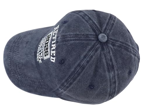 Image of Retired 2025 2026 I Worked My Whole Life for This Hat for Men Women, Adjustable Embroidered Retirement Baseball Cap