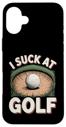 I Suck At Golf Joke ʔSt s Ȓj St X}zP[X iPhone 16 Plus p