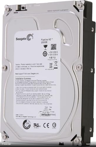 Seagate Pipeline HD ST2000VM002 2 TB 3.5 Internal Hard Drive - SATA - 5900 rpm - 64 MB Buffer