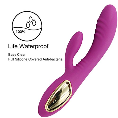 Skin Friendly Silicone Massager,USB Cable Rechargeable Wireless Waterproof Mute,Relieve Neck and Shoulder Pain