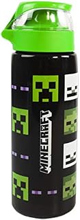 Minecraft Water Bottle Sports Kids Creeper Zombie Transparent Black C25oz