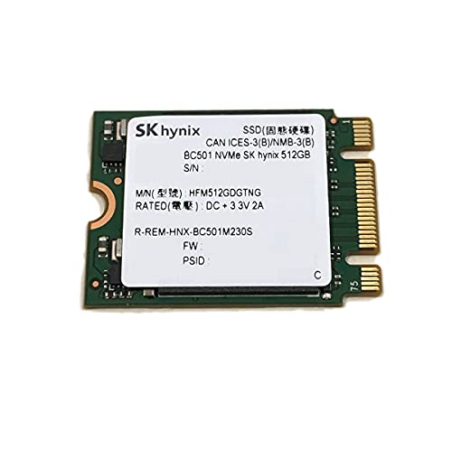 内蔵型SSD SK hynix PCIe Gen3 x4 NVMe 512GB SSD Generic SK Hynix SSD 512GB BC501 M.2 2230 30mm NVMe PCIe Gen3 x4