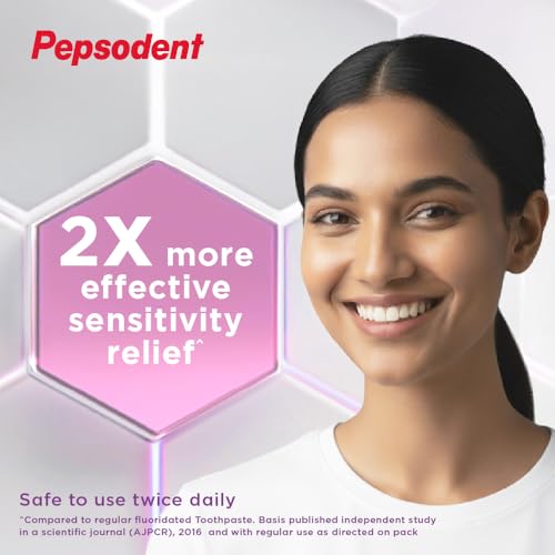 Image of PEPSODENT SENSITIVE Care Toothpaste, Multipack, specially formulated with 5% Potassium Nitrate, Starts Acting in 30s,100% Vegetarian, Protects against Sensitivity & Fights Cavities,150G(75Gx2)