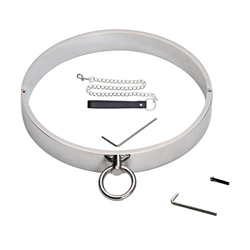 Adavidsource Stainless Steel Necklace Decoration Unisex Necklace Metal Choker Short Collar Fashion Choker