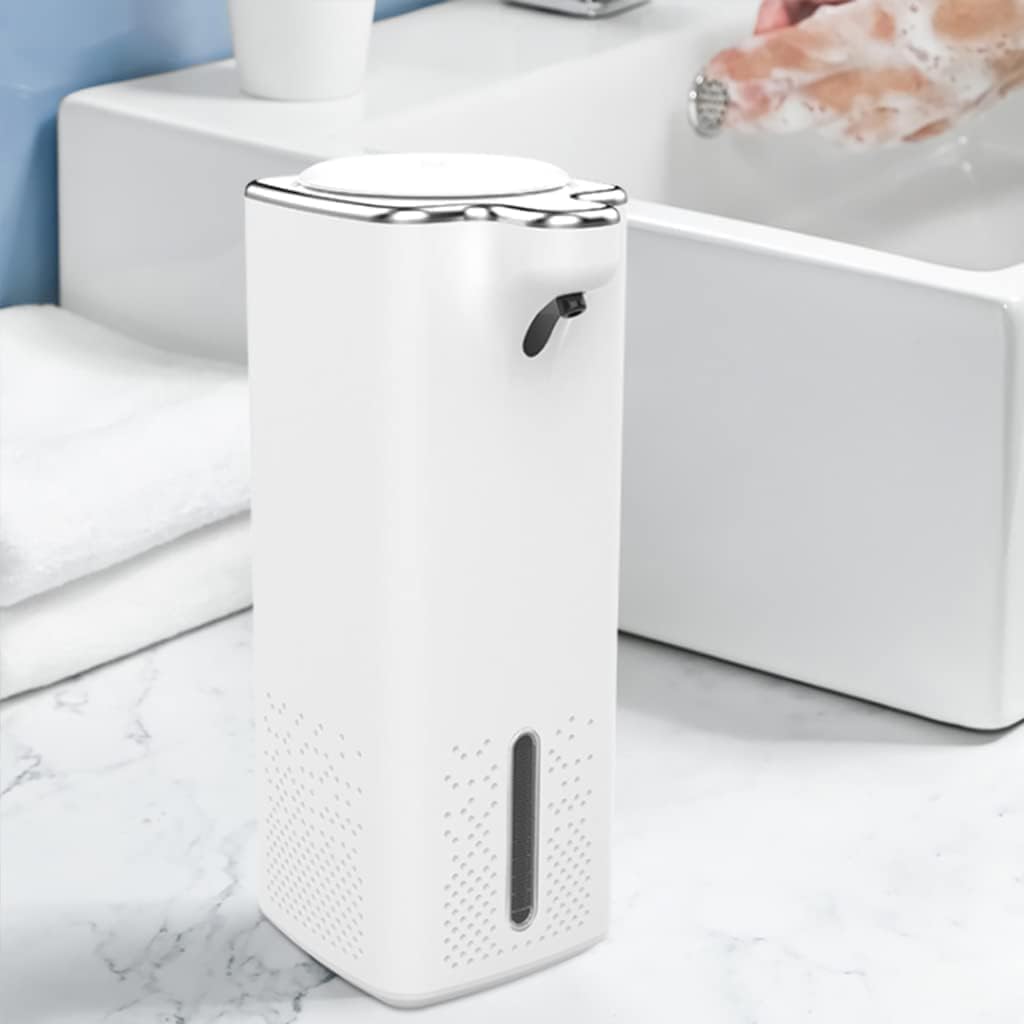 Large Capacity Automatic Foaming Soap Dispenser 34oz/1000ml Rechargeable Touchless Refillable Soap Pump for Liquid Soap Sanitizer Dispenser Lotion Bottle