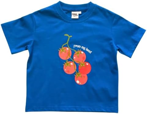 Tomatoes 100% Cotton Toddler Graphic Tee | Thick 200gsm Premium Unisex Kids T-Shirt, Sizes 1T-6T image 3