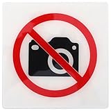 HOMOBABE 禁止拍照標識 自粘アクリル製 壁用フォト禁止サイン 行 病院 官公庁など特別場面対応 簡単貼付 耐久性あり コンパクトでスリッシュ