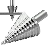 HSS Stufenbohrer - Passt in jedes Bohrfutter - 10mm Schaft, 13 Stufen, Ø 5-35mm - Kegelbohrer Konusbohrer Schälbohrer - Ideal für Metall, Holz, Kunststoffe