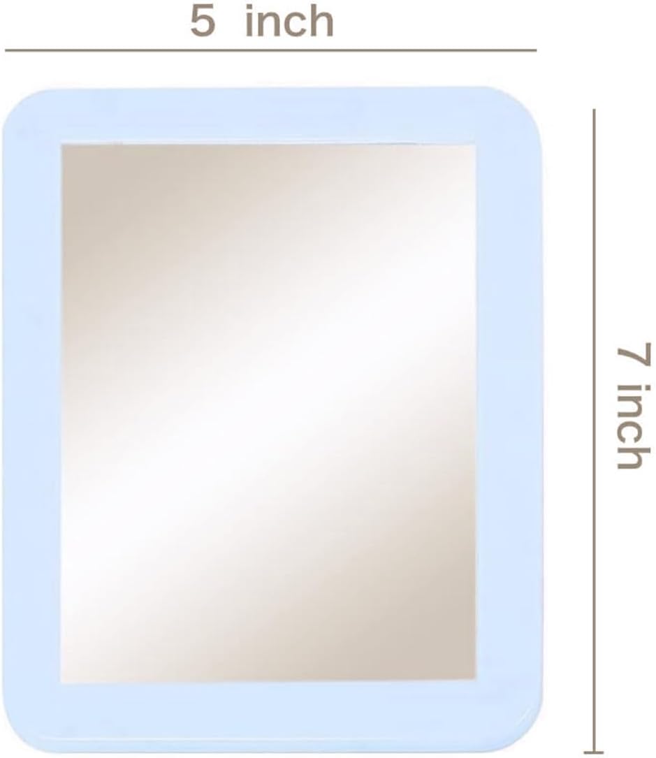 10 Pack White Magnetic Locker Mirror,5" x 7" Iocker Mirror Magnetic - Small Mirrors for School Locker, Bathroom, Workshop Toolbox, Office Cabinet,Easy Install