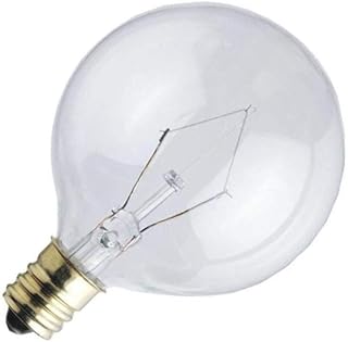 Westinghouse 0382200, 25 Watt, 120 Volt Clear Incand G16.5 Light Bulb, 1500 Hour 175 Lumen