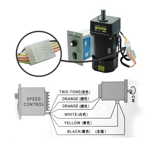 Moteur asynchrone monophasé AC 250W 220V avec contrôleur de vitesse pour convoyeur
