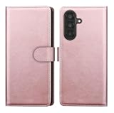 NWNK13 Custodia a portafoglio in pelle per Samsung Galaxy A14 5G con supporto per carte di credito compatibile con Galaxy A14 (oro rosa)