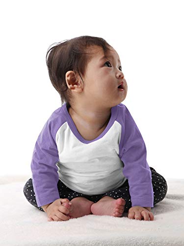 Image of Hat and Beyond Kids Raglan Jersey Child Toddler Youth Uniforms 3 /4 Sleeves T Shirts
