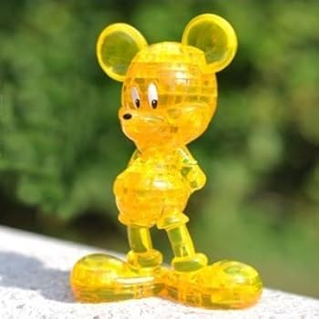 Office Product 3d 45 Pcs Mickey Mouse Crystal Puzzle - Yellow Book