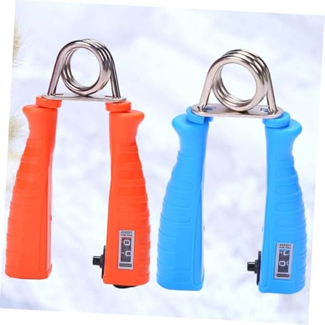 BESPORTBLE 2Pcs Hand Gripper Arm Wrist Exerciser Fitness Grip Strength Trainer with Handle for Gym and Daily Forearm Strengthening Random Color