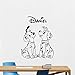zhuziji Dalmatiens Wall Decal Custom Nom Chien Chambre Vinyle Autocollant Dessins Animés Film Lettrage Garçon Enfants Chambre Stickers Muraux 888-1 87x114 cm