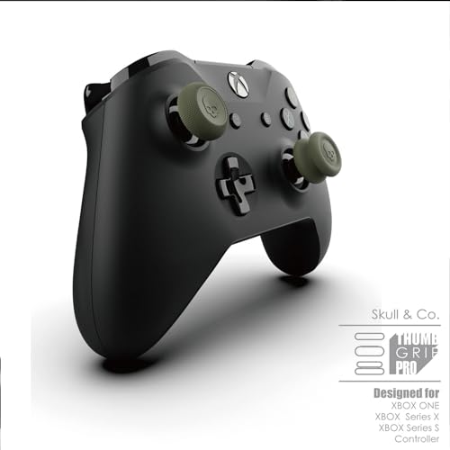 Skull & Co. XBTG-BK-DE Skin, Cqc And Fps Thumb Grips Joystick Cap Analog Stick Cover For Xbox Controller- Black thumb #1