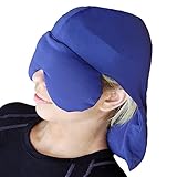 Sinus Pressure & Migraine Headache Relief Cap and Eye Mask - Deep Penetrating Herbal Ice hat for Hot or Cold Sinus Pain Relief