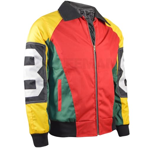 Men's 8 Ball Bomber Jacket, Premium Cordura Fabric, Color Block Design, Zipper Closure, Casual Fashion Outerwear3