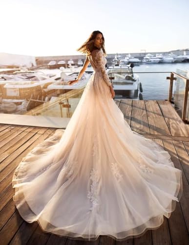 Tulle Wedding Dresses for Bride 2025 Bridal Gowns for Women A-line Elegant Wedding Gown Ball Gown2
