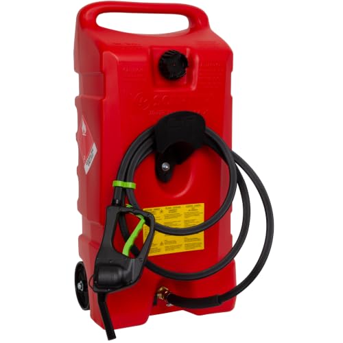 Image of Scepter Duramax Flo 'N Go 14 Gallon Gas Caddy, 53 Liter Fuel Tank, Red