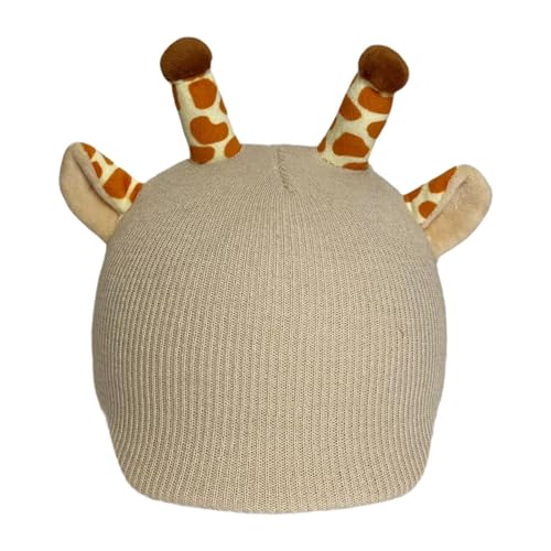 Funda para casco de esquí con diseño de jirafa de felpa elástica suave