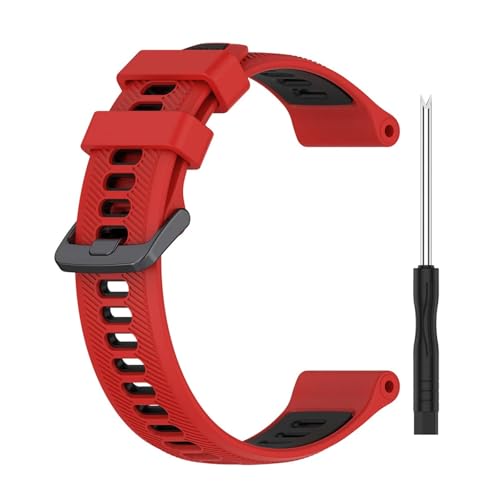 [�����ȓX] �ɓK��Garmin Fenix 7 Pro 6 5 Forerunner 965 955 Solar 945 935 745 �E�H�b�`�o���h �����p�V���R�����X�g�o���h �u���X���b�g�p�X�|�[�c�X�g���b�v(Red Black)