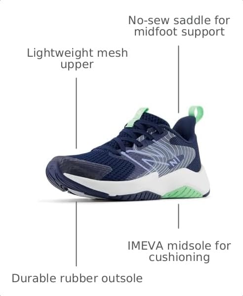 Image of New Balance Kids' Rave Run V2 Lace-Up Running Shoes