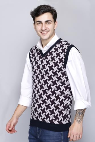 Image of GODFREY Half Sweater for Man Winter Pullover - Sleeveless Men Sweaters