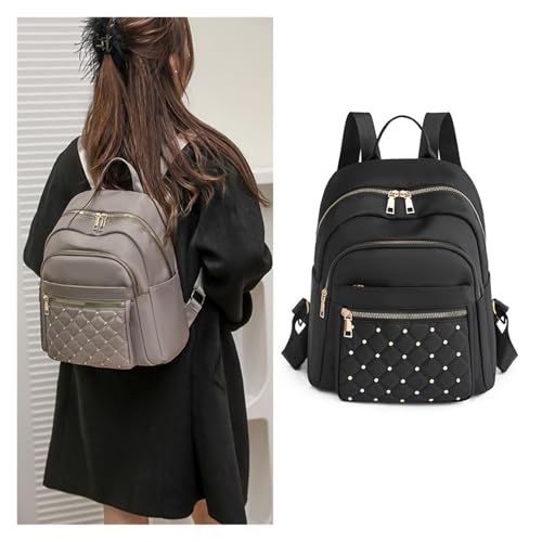 Cuir PU solide et finitions vintage pour le sac à dos classique femme SCRUBY