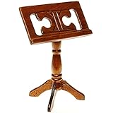 Maßstab circa 1:12 - Größe 7,5 cm hoch; 5,1 cm breit und 3,5 cm tief ( der Ständer hat einen sehr stabilen & festen Stand - es kann auch ein kleines Büchlein oder Blatt mit Text aufgelegt werden )