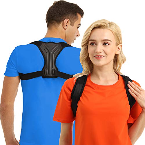 Posture Corrector for Men and Women - Back Support - Adjustable Upper Back
