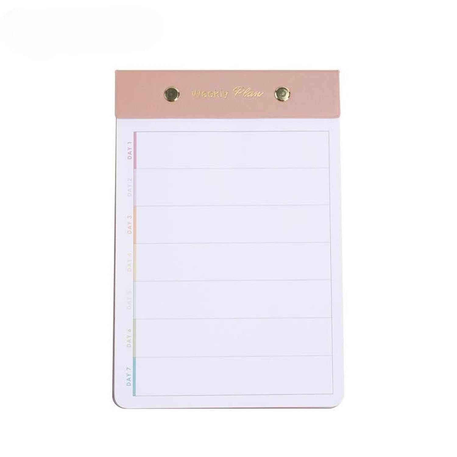 THE WHITE SHOP Daily Planner Notepad - Time Box Planner, Desktop To Do List Planning Pad with Hourly Schedule, College School Supplies - 6 x 9in - 50 Undated Sheets