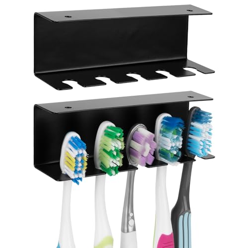 Support brosse à dents mural Linkidea en acier inoxydable à 5 emplacements - 2