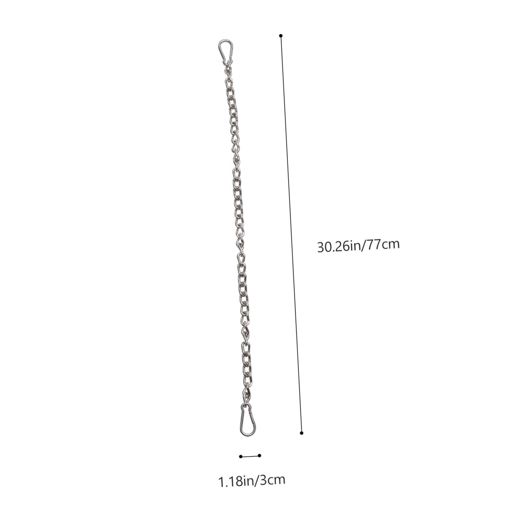 Yardwe 2pièces Sangle Extension pour Hamac Extérieur Kit De Suspension avec Chaînes Utiles Et Mousquetons Accessoires pour Balançoire Et Hamac