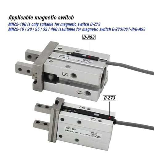 Pince pneumatique parallèle MHZ2 résolvant les défauts d'alignement de serrage - 8