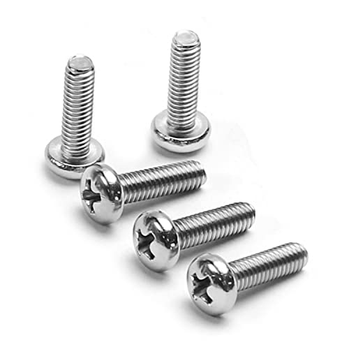 Yinpecly 20Pcs M4-0.7 x 14mm Pan Head Phillips Machine Screws