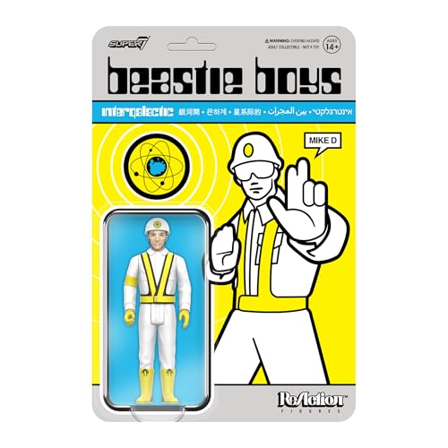 Image of Super7 Reaction Figure Beastie Boys Mike D (Intergalactic Crossing Guard) - 3.75" Beastie Boys Action Figure - Hip Hop Collectibles and Retro Toys
